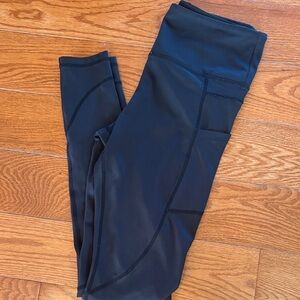 ZYIA Black High-Waisted Leggings with pockets